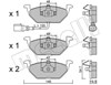 Колодки гальмівні дискові комплект 2202112 METELLI