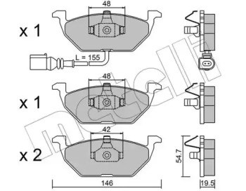 Дискові гальма 2202112 METELLI