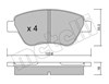 Колодки гальмівні передні, дискові 2203211 METELLI