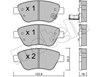 Колодки передні 2203212 METELLI