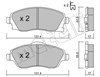 Колодки передні 2203400 METELLI