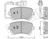 Задні колодки 2205540 METELLI