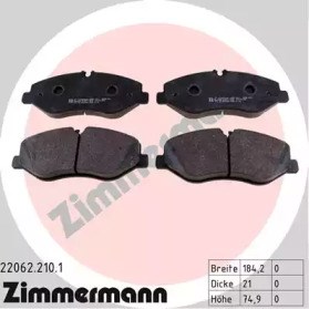 Передні гальмівні колодки 220622101 ZIMMERMANN