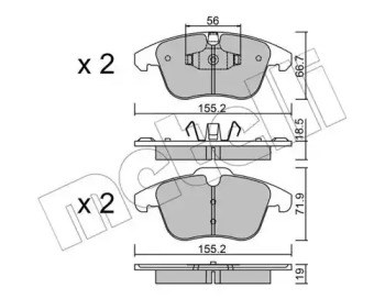 Дискові гальма 2206753 METELLI