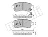 Колодки передні 2207930 METELLI