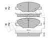 Колодки передні 2210060 METELLI