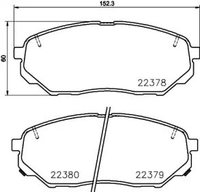 Колодки передні 2237801 TEXTAR