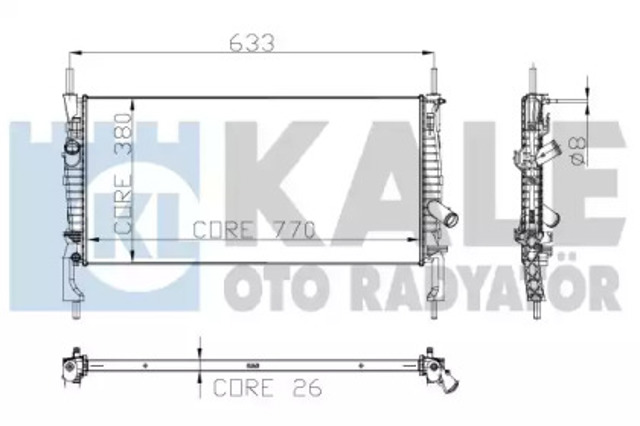 Підвіска радіатора 235500 KALE