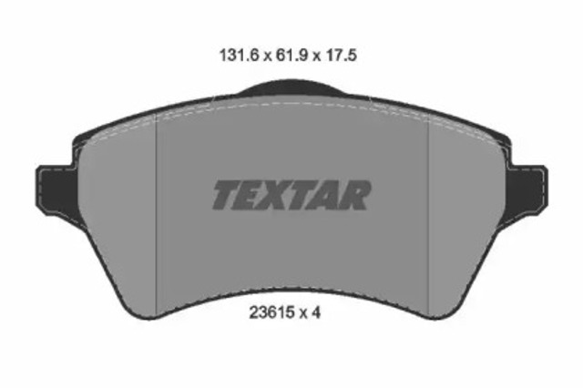 Колодки передні 2361501 TEXTAR