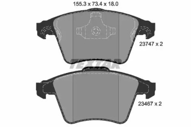 Тормозні колодки 2374701 TEXTAR