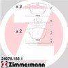 Колодки передні 240791851 ZIMMERMANN