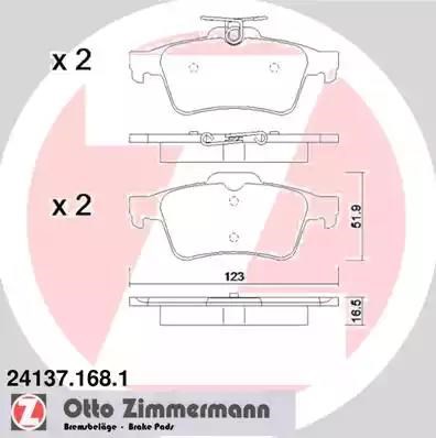Задні колодки Opel Vectra C