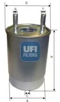 Фільтр тонкого очищення палива 2414700 UFI