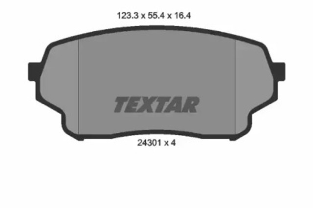 Колодки передні 2430101 TEXTAR