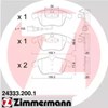 Колодки передні 243332001 ZIMMERMANN