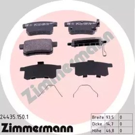 Задні дискові колодки 244351501 ZIMMERMANN