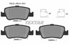 Колодки гальмові задні, дискові 2466401 TEXTAR