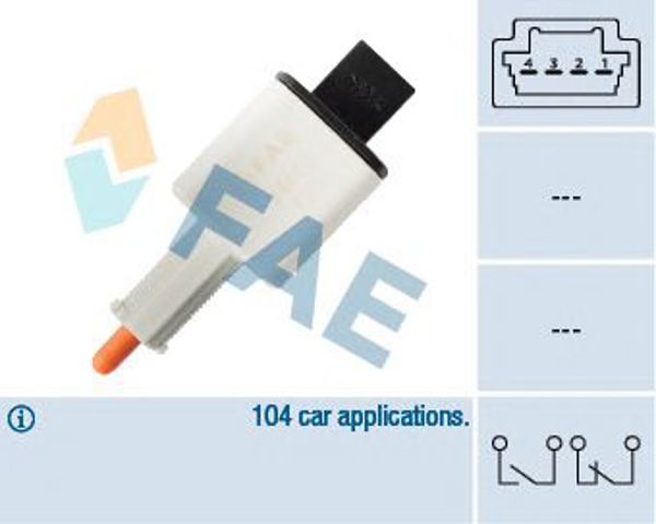 Датчик педалі гальма 24888 FAE