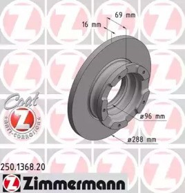 Дискові гальма 250136820 ZIMMERMANN