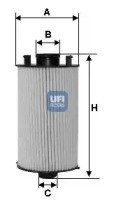 Фільтр масла 2505100 UFI