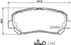 Колодки гальмівні передні, дискові 2556403 TEXTAR