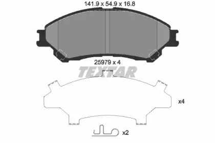 Дискові гальма 2597901 TEXTAR