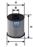 Фільтр палива 2600600 UFI