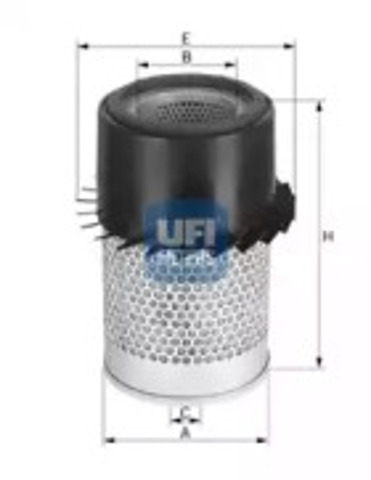 Автомобільний фільтр повітря 2728200 UFI