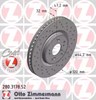 Диск переднього гальма 280317852 ZIMMERMANN