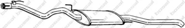 Глушник вихлопних газів кінцевий 285703 BOSAL