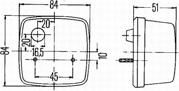 Ліхтар задній лівий = правий 2SB003014151 HELLA