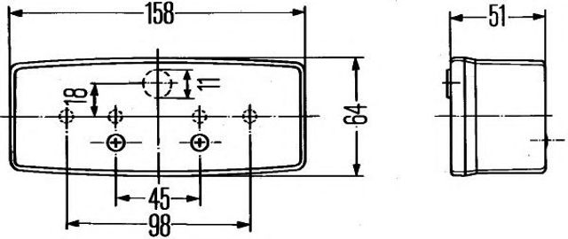 Ліхтар задній правий 2SD003184041 HELLA