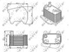 Масляний радіатор охолодження рідини АКПП 31276 NRF