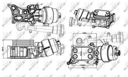 Корпус масляного фільтра 31326 NRF
