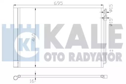 Конденсатор кондиціонера 342415 KALE
