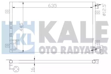 Конденсатор кондиціонера 343115 KALE