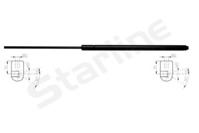 Амортизатор двері задньої 3447801 STARLINE