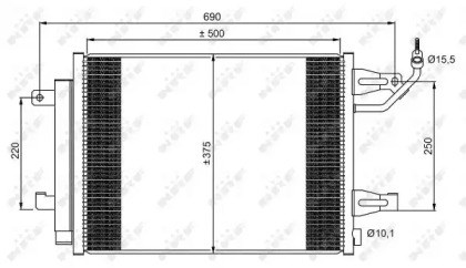Конденсер 350073 NRF