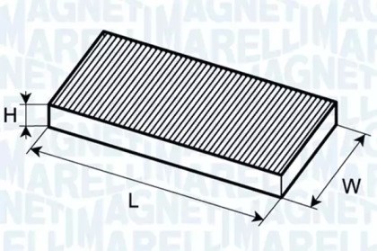 Фільтр салону 350203064050 MAGNETI MARELLI