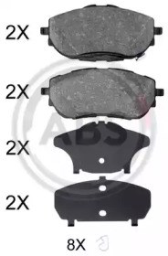 Колодки передні 35025 ABS