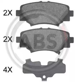Задні колодки 35032 ABS