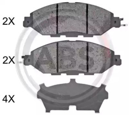 Колодки передні 35130 ABS