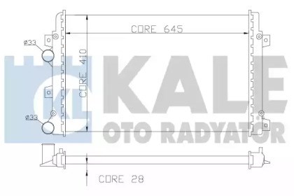 Радіатор охолодження 353500 KALE