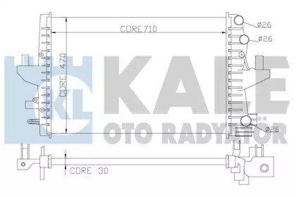 Радіатор охолодження 354100 KALE