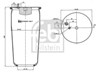 Ресора пневматичної підвіски 35617 FEBI