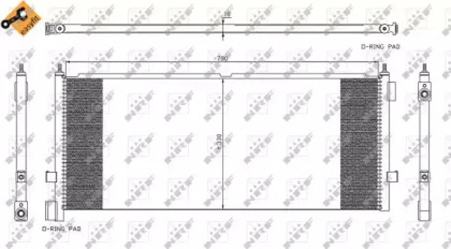 Трубопроводи і радіатор кондиціонера 35892 NRF