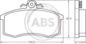 Bosch гальмівні колодки передн, vaz 2110-  (з датчик,) 36576
