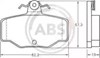 Задні гальмівні колодки 36741 ABS