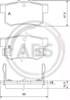 Задні дискові колодки 36757 ABS