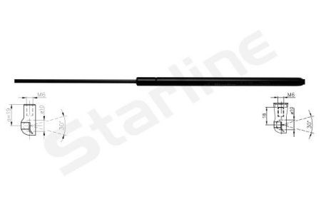 Амортизатор двері задньої 3675808 STARLINE